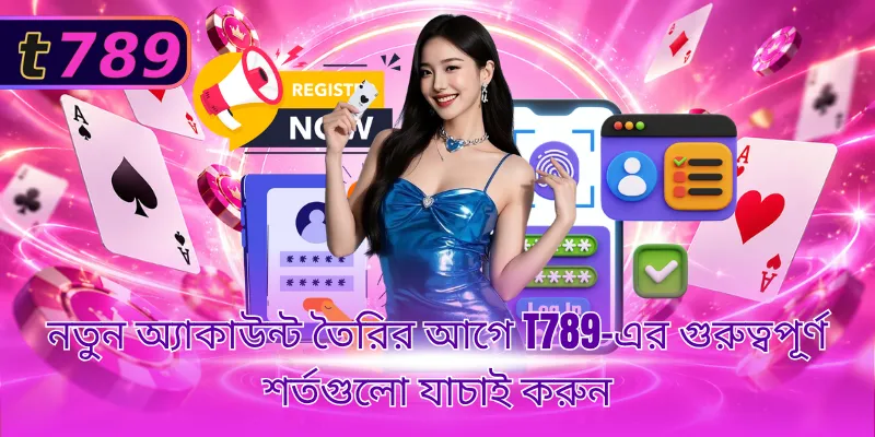 নতুন অ্যাকাউন্ট তৈরির আগে T789-এর গুরুত্বপূর্ণ শর্তগুলো যাচাই করুন