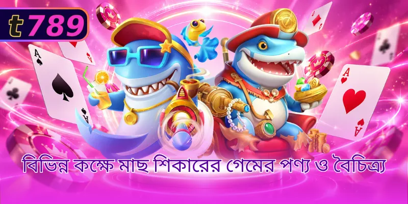 বিভিন্ন কক্ষে মাছ শিকারের গেমের পণ্য ও বৈচিত্র্য 